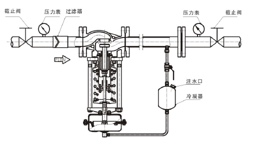 調節蒸汽，閥后壓力調節型